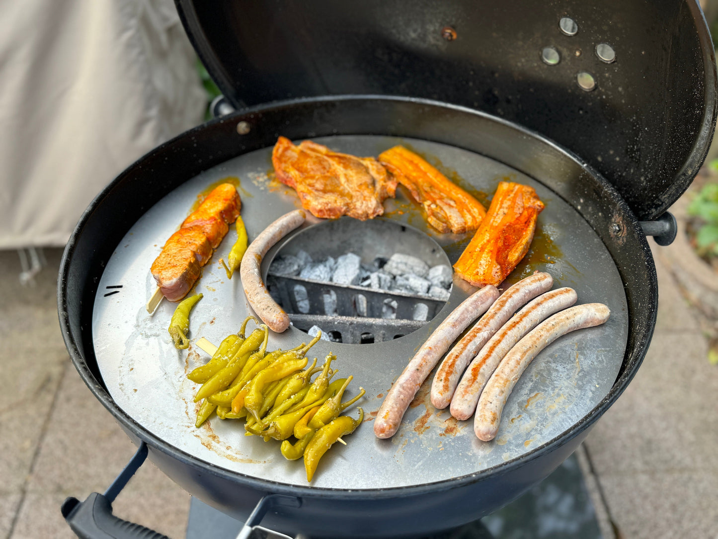 Grillplatte für den Weber Kugelgrill Ø 57cm