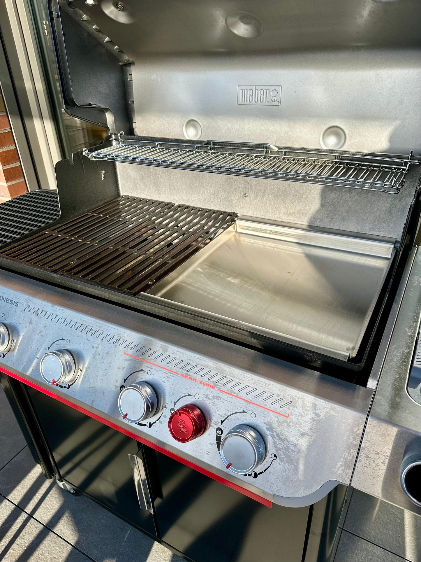 Edelstahl Plancha Weber Genesis Breite 44cm